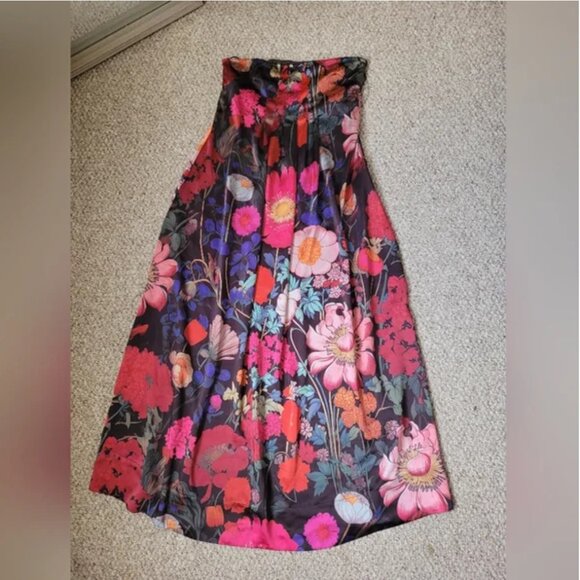 Free People Maxi Strapless Silky Dress size M - Picture 7 of 7